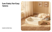 Dog Potty Tray with Grate Easy to Clean Dog Potty Tray Non-Slip Bottom Separable Design for Small Dogs, Apartment Living