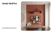 Minimalist Design Modular Floating Shelf Space-Saving Wall Decor Easy Installation Home Furnishing Strong Load-Bearing for DIY Enthusiasts, Homeowners, Living Room, Bedroom, Office, Hallway