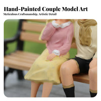 1:64 Miniature Couple Figurine Collectible Gift 1:64 Scale Couple Figurine Tiny Lover Figures Creative Decoration for Collectors