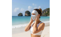 Silk Facekini Lightweight Face Cover SPF 50+ Equivalent Silk for Outdoor, Beach