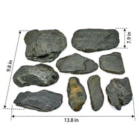 Mixed Shape Aquarium Stones for Aquarium Decoration, Inert Aquarium Stones and Basking Perch for Aquatic Pet and Reptile Habitats