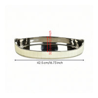Serving Tray with Handles Formal Tray with Handles Versatile for Table Display