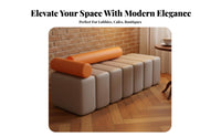 Upholstered Cube Seat Comfortable Seating Indoor Furniture Minimalist design Ottoman for Business Owners, Families, Waiting Room, display Cafe
