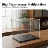 Acrylic Display Case High Clarity Acrylic Display Box Dustproof Collectible Showcase Stackable Design Dustproof Figure Box