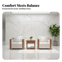 Commercial Grade Fabric Sofa and Coffee Table Combination dense foam paddings Reception Seating Padded Armrests Office Furniture sturdy Wood Frame for Business Professionals, Interior Designers, Adults, Meeting Room, Lobby