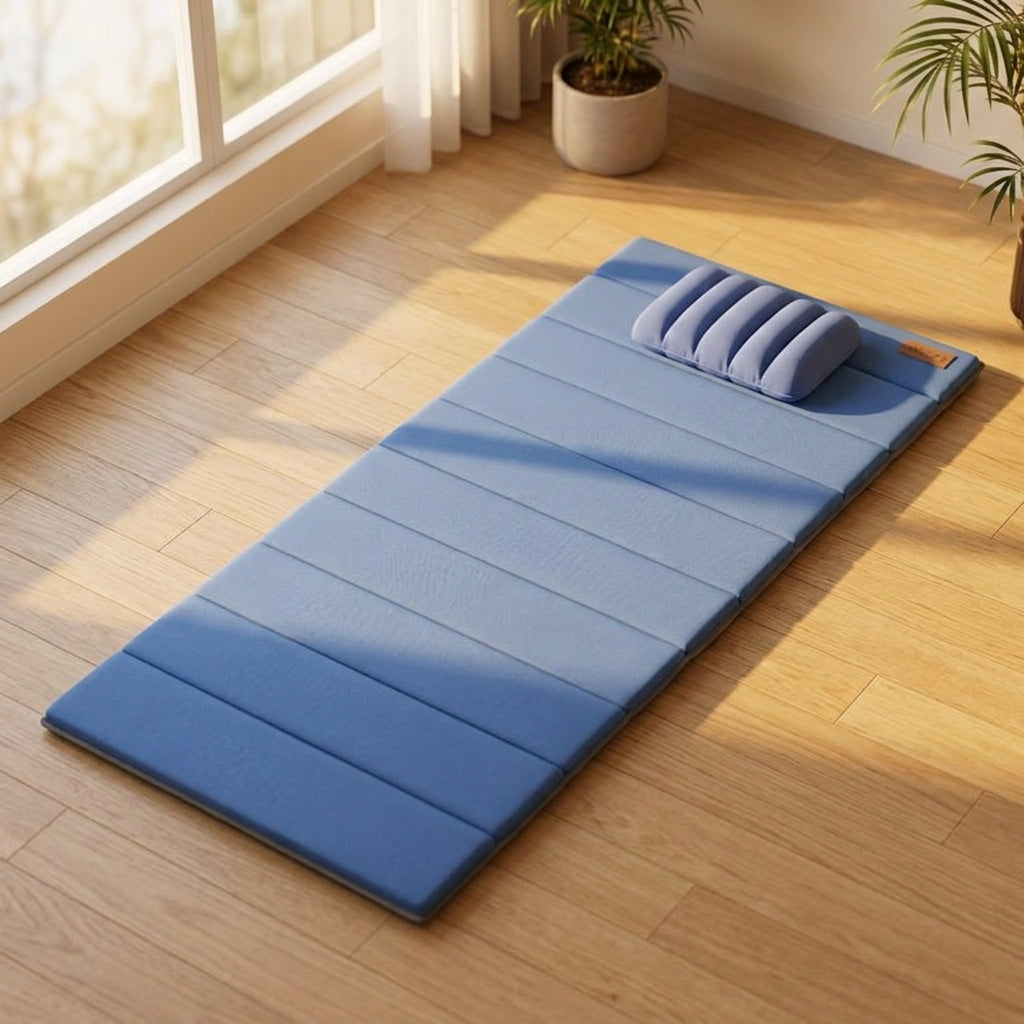 Portable Folding Sleeping Mat for Office Nap, Outdoor Rest, and Floor Sleeping - Single Person Design