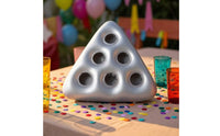 Triangular Inflatable Drink Holder with Tether Compact Inflatable Drink Holder Unique Pool Accessory Versatile for Lakes