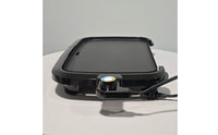 220 C Electric Bbq Griddle Front Control 10-Inch Electric Griddle Black Cooking Appliance Compact