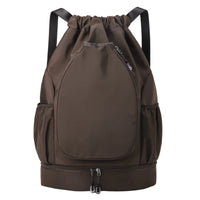 Lightweight Badminton Racket Backpack Portable Badminton Bag Large Capacity Drawstring Sports Bag Water Bottle Pocket for Women