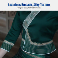 Thai Dai Brocade Dress Set, Embroidered Skirt, Artistic Photography, Dance Costume for Women