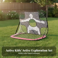 Multi-Functional Soccer Training net Versatile Portable Backyard Soccer net Easy Setup for Beginners, Park