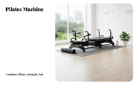 Reformer Elevated Combo Low-Impact Exercise Core Training Bed Studio Grade Pilates Reformer Bed for Home Gym Owners, Adults, Wellness Center