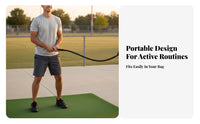 Warm-up Tool Golf Swing Training Rope Portable Golf Swing Tempo Rope Ergonomic Grip for Beginners, Youths, Home, Office