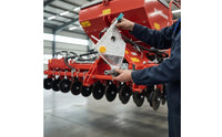 Single-Chamber Seeder Hopper with Drive Interface Transparent Sowing Box Mechanical Metering Box Compact for Agriculture