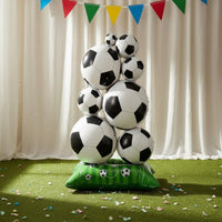 Standing Design Global Soccer Tournament Soccer Display Large Size Soccer Balloon Stand for Shop Entrance