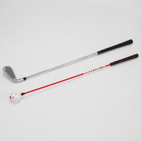 Golf Driving Range Swing Aid, Tempo Training Aid for All Levels, Fiberglass Flexible Shaft for Improved Swing Rhythm, Portable Design
