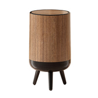 Wood Grain Large Capacity Pedal Trash Can with Lid for Home
