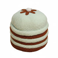 Cute Food Shape Hamburger-Shaped Ottoman Playful Decor Piece Hamburger-Shaped Storage Seat Creative Gift Idea Small Furniture Multifunctional for Children, Teenagers, Young Adults, Playroom, Kid's Room, Bedroom, Entryway