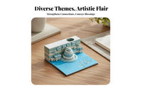 Desktop Ornament 3D Memo Pad Creative Gift 3D Art Notepad Collectible for Students, Professionals, Gifting, Study Room, Home