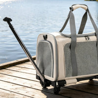Cat Carrier Bag Breathable Mesh Foldable Pet Carrier 2 in 1 Design Outdoor Pet Crate