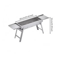 Folding Barbecue Grill Thickened Folding Grilling Unit Accessory Trays Outdoor Cooking Gear