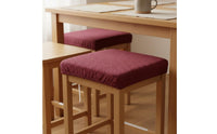 Stretch Jacquard Chair Cover Easy Installation Jacquard Dining Chair Seat Slipcover Machine Washable Removable Stool Cover for Pet Owners, Restaurant