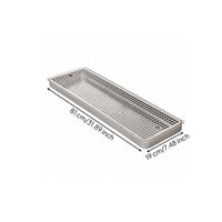 Professional Beer Spill Tray Rust Resistant Spill Tray with Drain Rectangular Spill Catcher Brushed Metal for Bartenders, Homebrewers, Taverns, Kegerators