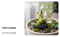 Flower Pot Creature Decoration Whimsical Decor Micro Landscape Accessory