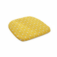 Four-Season Horseshoe Shaped Chair Pad Japanese Design Pattern Horseshoe Chair Pad Breathable for Homeowners, Office Workers, Study Room