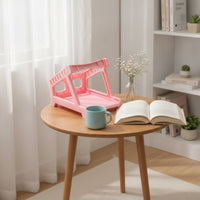 Angled Thermal Printer Stand Elevated Waybill Box Holder Space Efficient Plastic Stand with Sloped Platform Anti-Slip for Shipping Stations