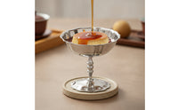 Dessert Cup with Pedestal Polished Metal Pudding Cup Food-Grade Sundae Dishes for Hosts, Dinner Parties, Afternoon Tea