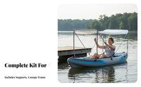 Protection Inflatable Boat Sunshade Waterproof Inflatable Boat Awning Rainproof Kayak Awning Portable for Fishermen, Kayakers, Outdoor Enthusiasts, Kayaking, Lakes, Rivers