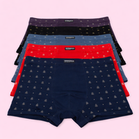 Boxers in Soft Bamboo Modal Blend for Everyday Wear, Moisture Wicking Breathable Underwear, Mid-Rise Waist Design, All Season Comfort