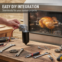 12V Automatic Rotating BBQ Grill Motor for Rotisserie Chicken Roaster