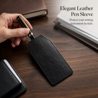 PU Leather Pen Pouch Business Style Multi-Pen Holder for Pens and Stationery