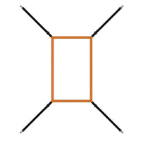 Hook Straps Baseball Target Net Portable Strike Zone Practice Net Easy to Carry Strike Zone Target Quick Setup