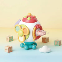 Multi-Sided Design Octahedron Busy Ball Bright Colors Sensory Busy Cube Safe Materials Baby Activity Cube Travel Friendly for 1 Year Olds