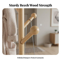 Multi-Hook Treedesign Coat Stand Stable Design Unobstructedstanding Coat Tree Easy Assembly Garment Rack Space-Saving for Apartment Dwellers, Homeowners, Office Workers, Entryway, Bedroom, Hallway, Living Room