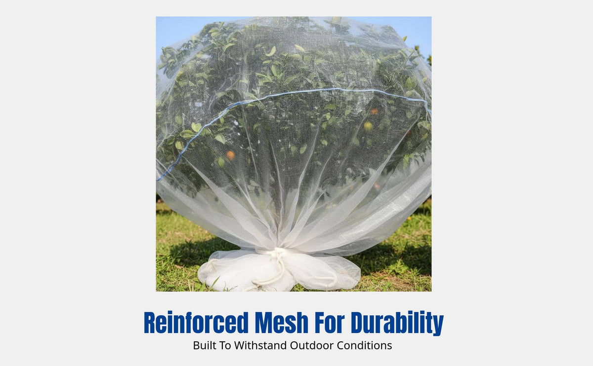 Bird Netting Mesh Cover for Fruit Trees, Durable Protection for Blueberry, Nectarine, Mulberry
