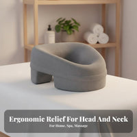 2 Pieces Chest Hollow Design Beauty Bed Pillow Memory Foam Massage Face Cradle Cushion Removable and Washable Cover for Spa Clients, Bedroom
