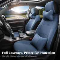 Full Car Seat Cover Set Easy to Clean Full Wrap Upholstery Set Machine Washable