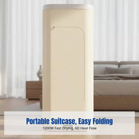 Portable Folding Suitcase Clothes Dryer, Quick-Dry, Space-Saving Wardrobe Dryer, Easy Storage, Home Use