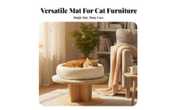 Round Feline Climbing Structure Pad Versatile Feline Climbing Structure Climbing Structure Cushion Versatile Round Faux Pet Cushion
