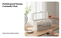 Dustproof Makeup Case with Drawers Large Capacity for Dorm Room, Women, Students