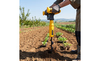 Handheld Cordless Soil Auger Rechargeable Soil Auger Drill Lightweight Electric Post Hole Digger Compact for Gardeners, Farmers, Yard, Orchard