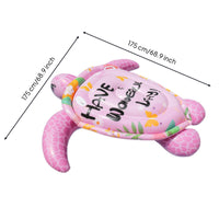 Turtle Floating Inflatable Pool Lounger Giant Turtle Pool Lounger Inflatable Water Lounger Sturdy Lightweight for Adults, Beach
