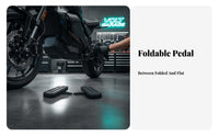2 Pieces Electric Scooter Front Footpeg Supplementary Part Scooter Front Pedals Foldable Footrest Space-Efficient & Space-Saving