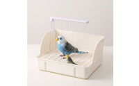 Circulating Bird Bath with Pump Openavian Bathing Station Bathing Basin with Shower Tube for Aviary