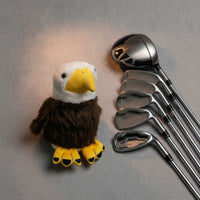 Soft Golf Club Cover with Eagle Design Animal-Shaped Driver Headcover Soft Wood Headcover Protective for Golfers, Driving Range