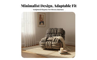 Braided Armchair Woven Design Braided Tube Armchair Modern Look and Feel Lounge Chair for Interior Decorators, Adults, Living Room, Bedroom